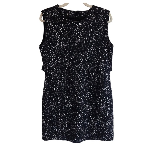 kate spade Dresses & Skirts - Kate Spade Black White Speckled Print Sheath Dress Back Zip Women Size‎ 10